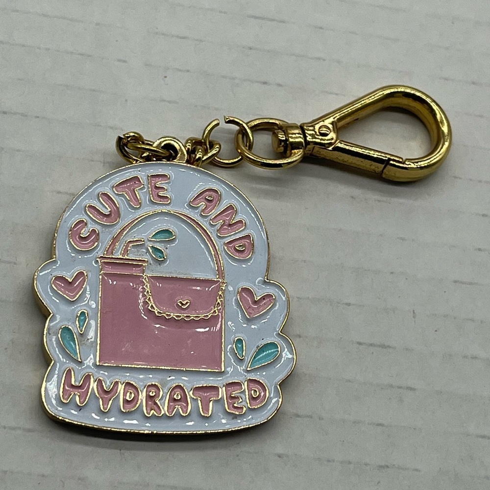 Kate Gabrielle cupholder purse tag keychain